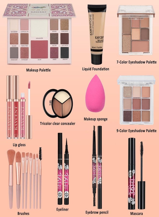 KAVCENT Makeup Set for Teens Makeup Kit for Women Full Kit Eyeshadow Foundation Makeup Kits for Teenagers 14-16 Makeup Gift Set for Women Teen Girls - Image 2